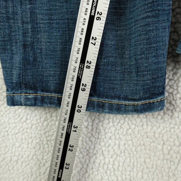 Levis 513 Jeans Mens 36X30 Blue Slim Straight Stone Wash Whiskers Stretch - Picture 8 of 11